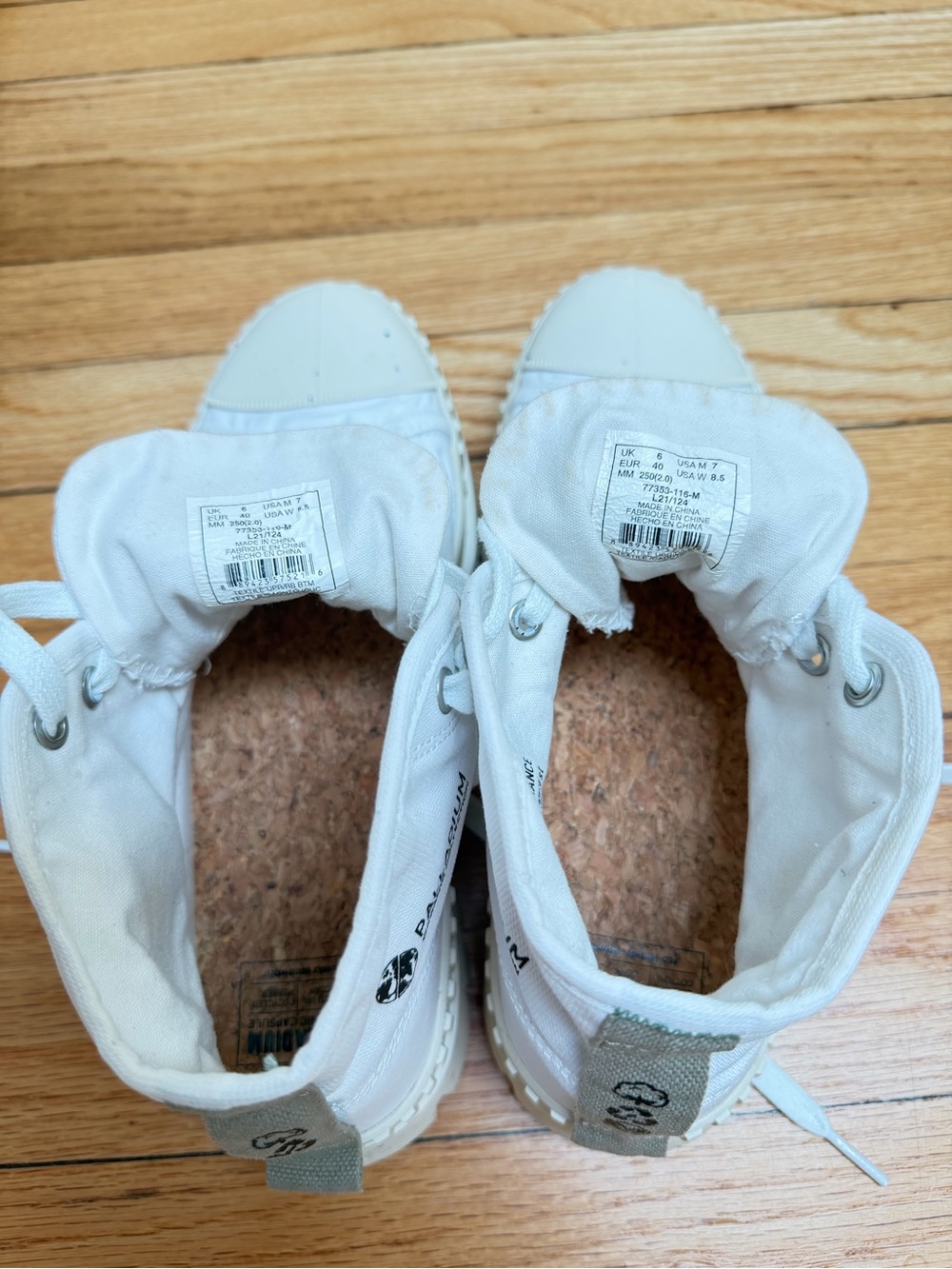 Palladium PallaShock Original V1  Mid-Top Boots | Star White | Women’s 8.5 - Picture 13 of 16